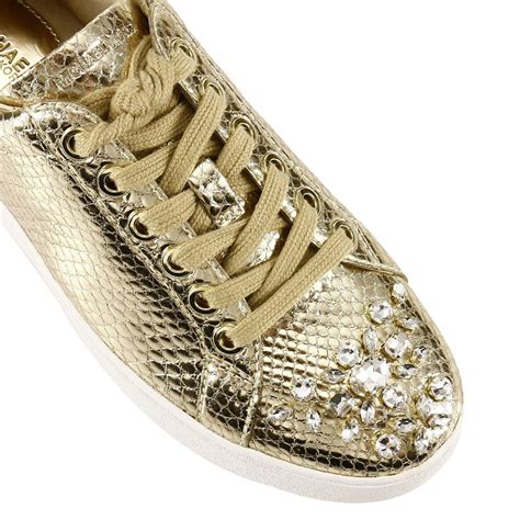 michael kors women's gold sneakers